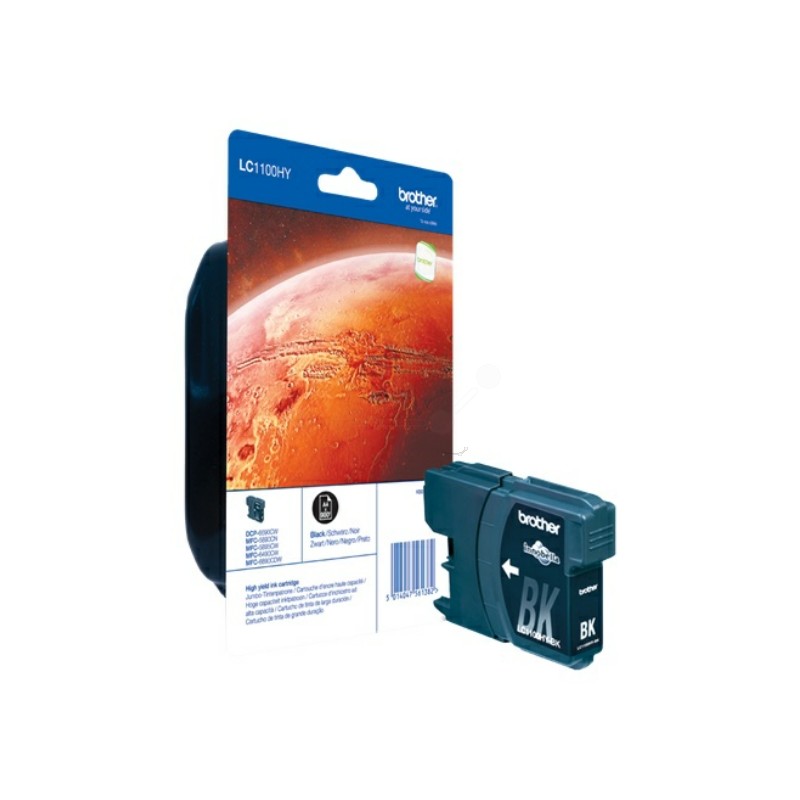 Brother Original Ink cartridge black high-capacity (LC-1100HYBK) Brother Original Ink cartridge black high-capacity (LC-1100HYBK)
