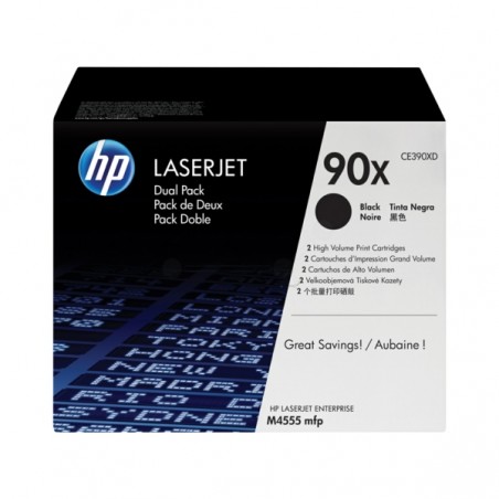HP  (90X) Original Toner cartridge black twin pack (CE390XD)