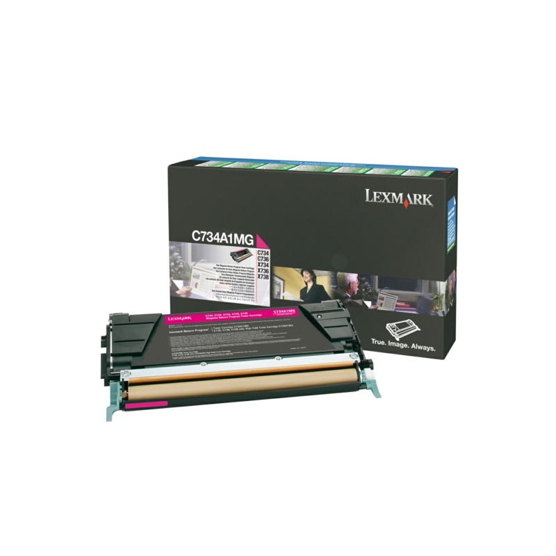 Lexmark Original Toner-kit magenta return program (C734A1MG) Lexmark Original Toner-kit magenta return program (C734A1MG)