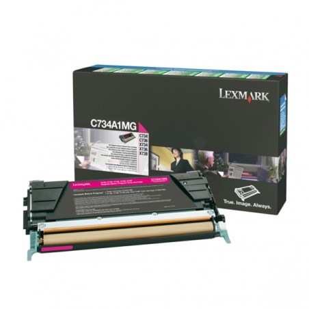 Lexmark Original Toner-kit magenta return program (C734A1MG)