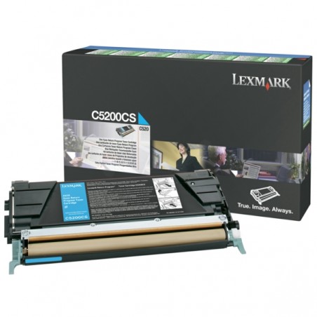 Lexmark Original Toner-kit cyan return program (C5200CS)