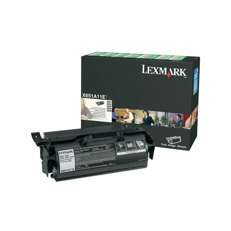 Lexmark Original Toner cartridge black return program (X651A11E) Lexmark Original Toner cartridge black return program (X651A11E)