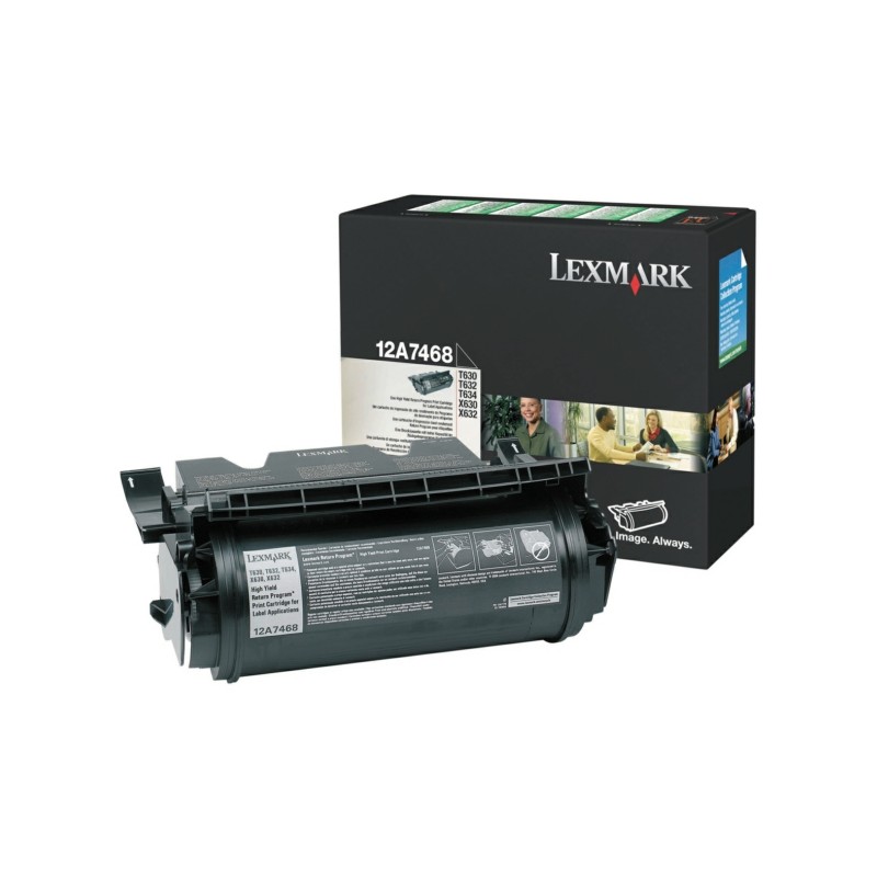 Lexmark Original Toner cartridge black return program for Etikettes (12A7468) Lexmark Original Toner cartridge black return program for Etikettes (12A7468)