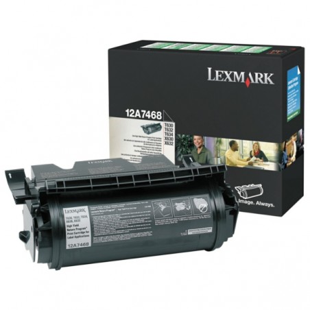Lexmark Original Toner cartridge black return program for Etikettes (12A7468)