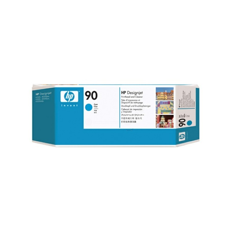 HP (90) Original Printhead cyan + Printhead cleaner (C5055A) HP (90) Original Printhead cyan + Printhead cleaner (C5055A)