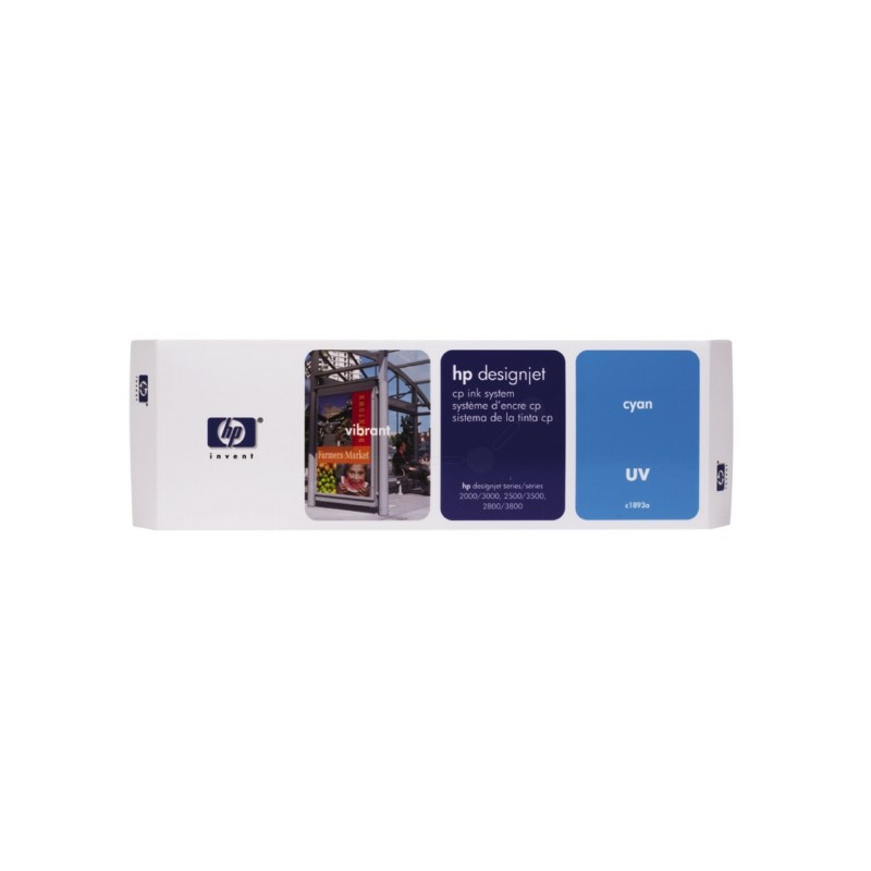 HP (93) Original Printhead cartridge cyan, UV- Ink (C1893A) HP (93) Original Printhead cartridge cyan, UV- Ink (C1893A)
