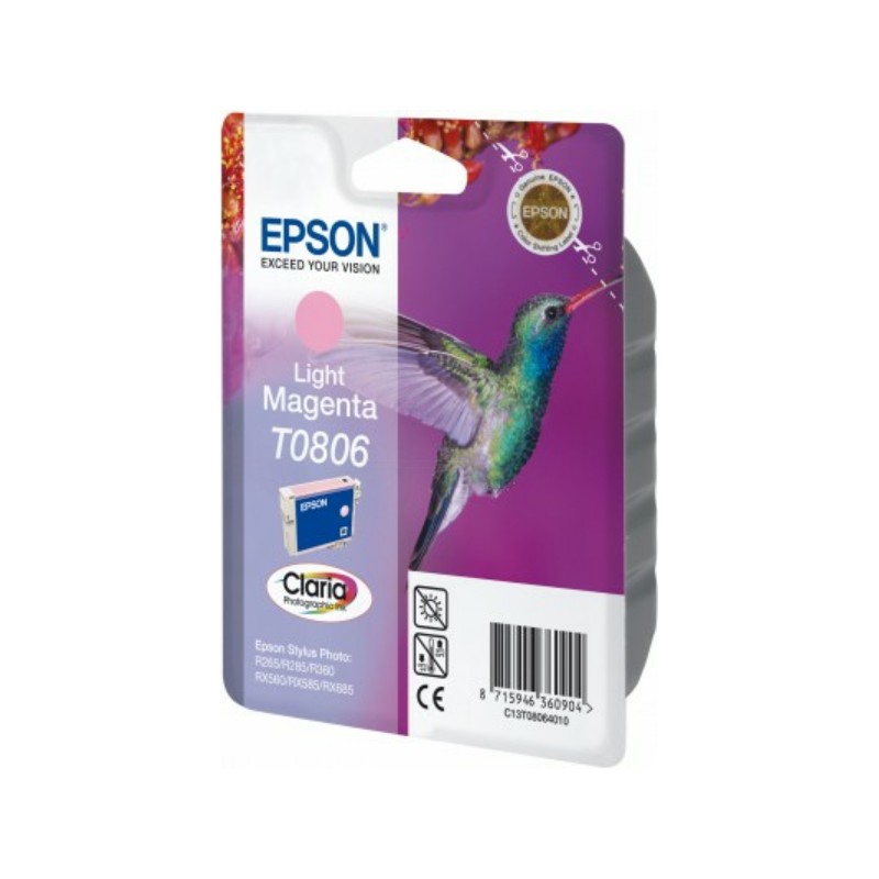 Epson (T0806) Original Ink cartridge bright magenta (C13T08064011) Epson (T0806) Original Ink cartridge bright magenta (C13T08064011)