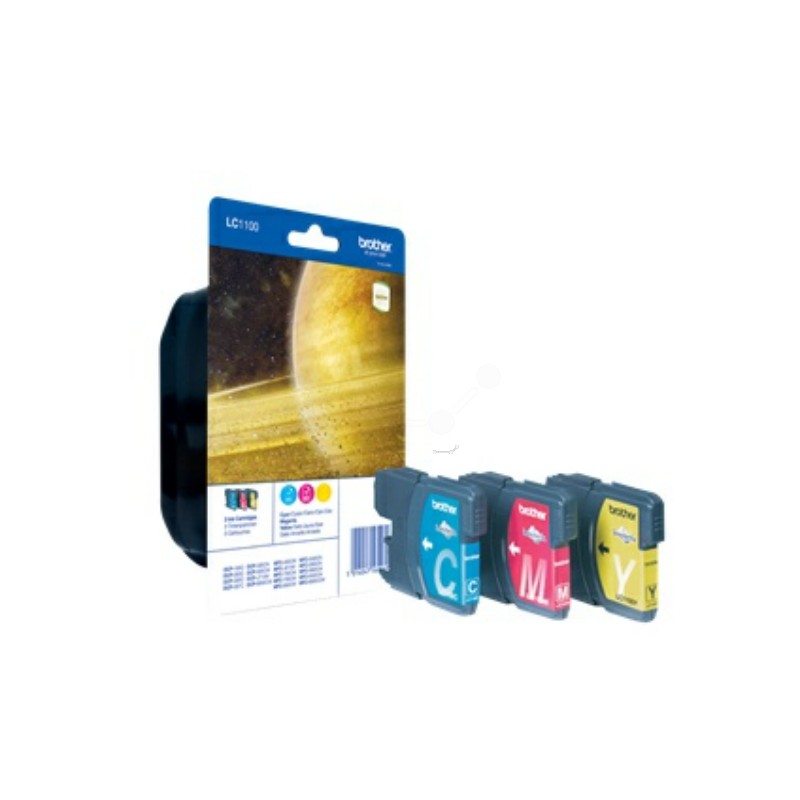 Brother Original Ink cartridge multi pack C,M,Y (LC-1100RBWBP) Brother Original Ink cartridge multi pack C,M,Y (LC-1100RBWBP)