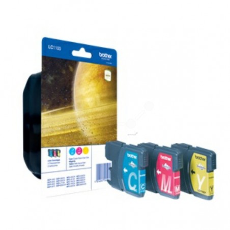 Brother Original Ink cartridge multi pack C,M,Y (LC-1100RBWBP)