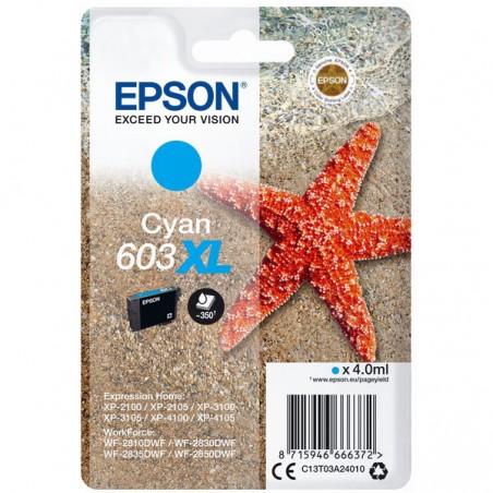 Epson  (603XL) Original Ink cartridge cyan (C13T03A24010)