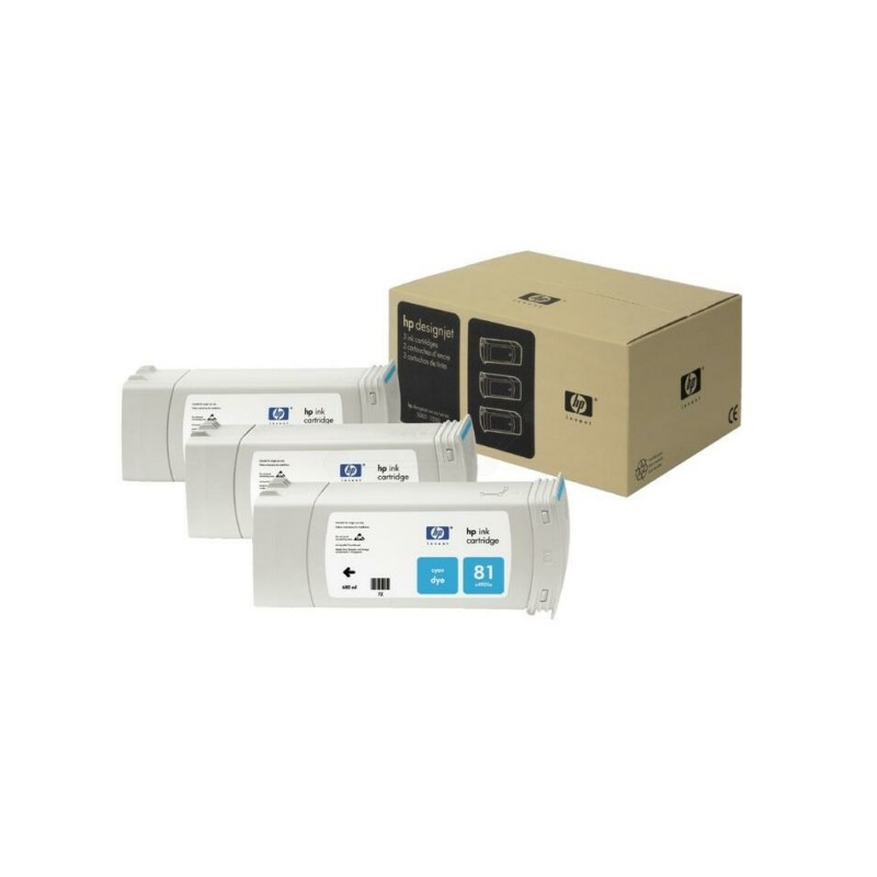 HP (81) Original Ink cartridge cyan (C5067A) HP (81) Original Ink cartridge cyan (C5067A)