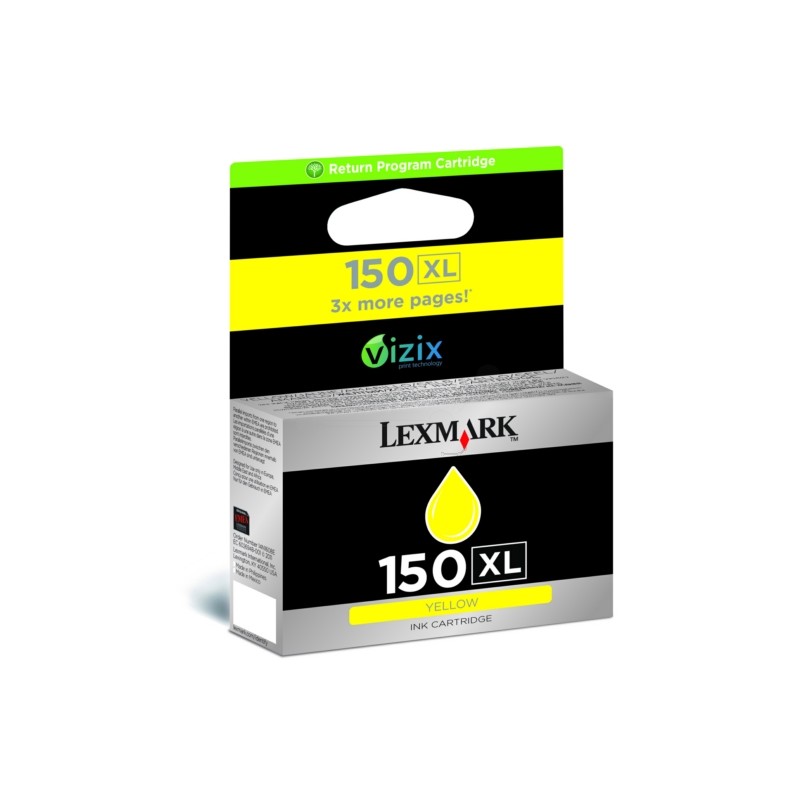 Lexmark (150XL) Original Ink cartridge yellow high-capacity return program (14N1618E) Lexmark (150XL) Original Ink cartridge yellow high-capacity return program (14N1618E)