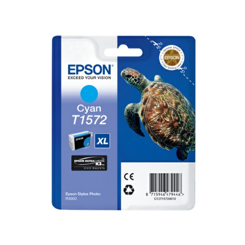 Epson (T1572) Original Ink cartridge cyan (C13T15724010) Epson (T1572) Original Ink cartridge cyan (C13T15724010)