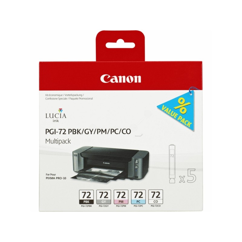 Canon (PGI-72) Original Ink cartridge multi pack PBK,GY,PM,PC,CO (6403B007) Canon (PGI-72) Original Ink cartridge multi pack PBK,GY,PM,PC,CO (6403B007)