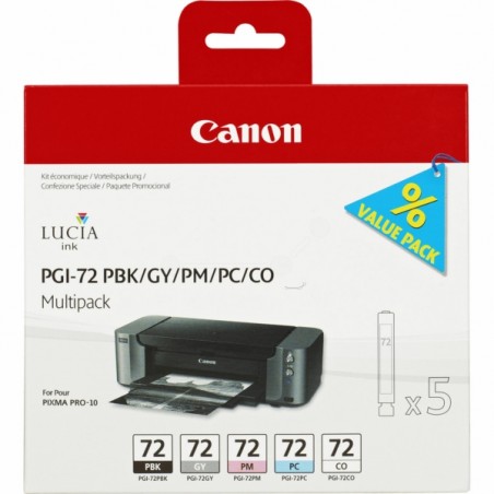 Canon  (PGI-72) Original Ink cartridge multi pack PBK,GY,PM,PC,CO (6403B007)