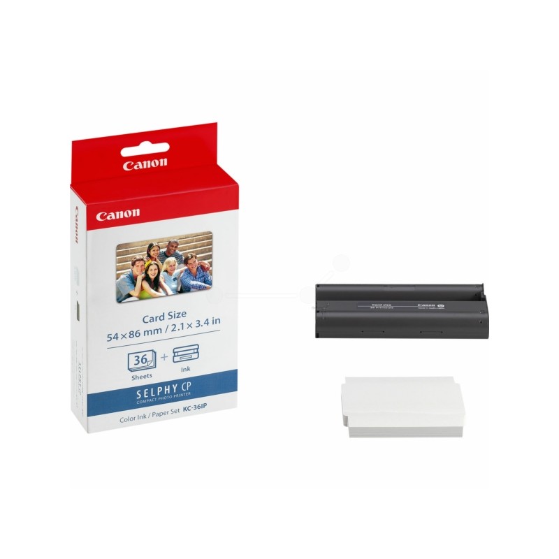 Canon (KC-36 IP) Original inking-kit + inkjet-paper Credit Card (7739A001) Canon (KC-36 IP) Original inking-kit + inkjet-paper Credit Card (7739A001)