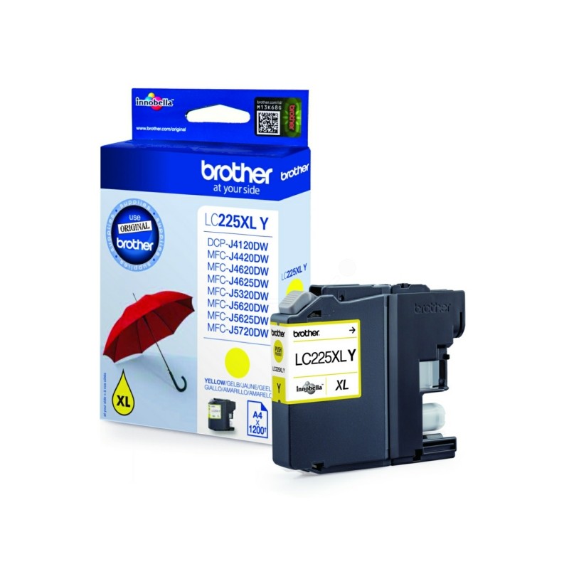 Brother Original Ink cartridge yellow (LC-225XLY) Brother Original Ink cartridge yellow (LC-225XLY)