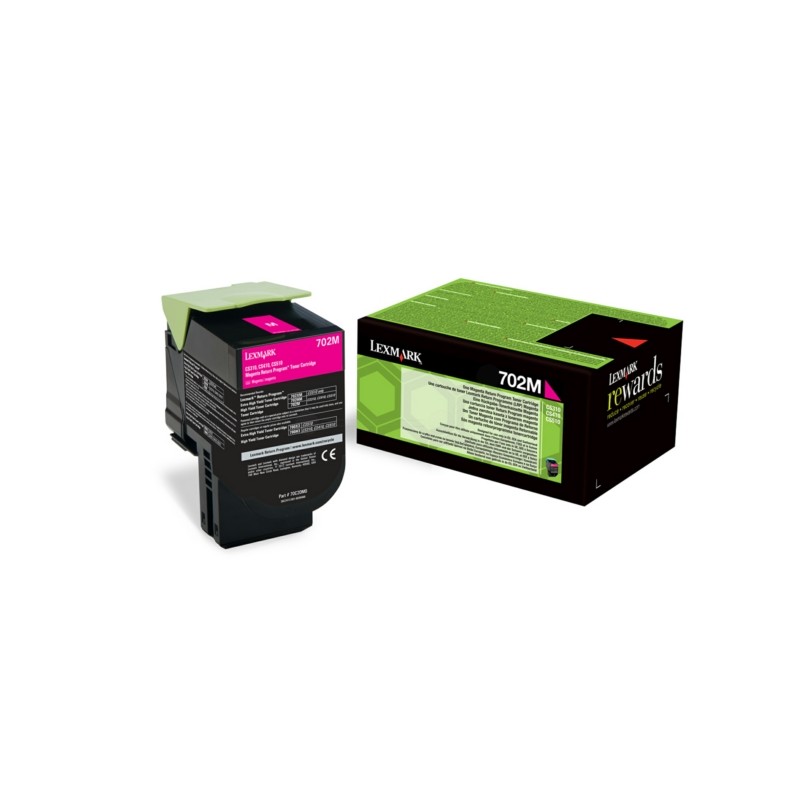 Lexmark (702M) Original Toner-kit magenta return program (70C20M0) Lexmark (702M) Original Toner-kit magenta return program (70C20M0)