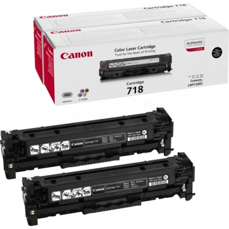 Canon  (718BKVP) Original Toner cartridge black twin pack (2662B005)