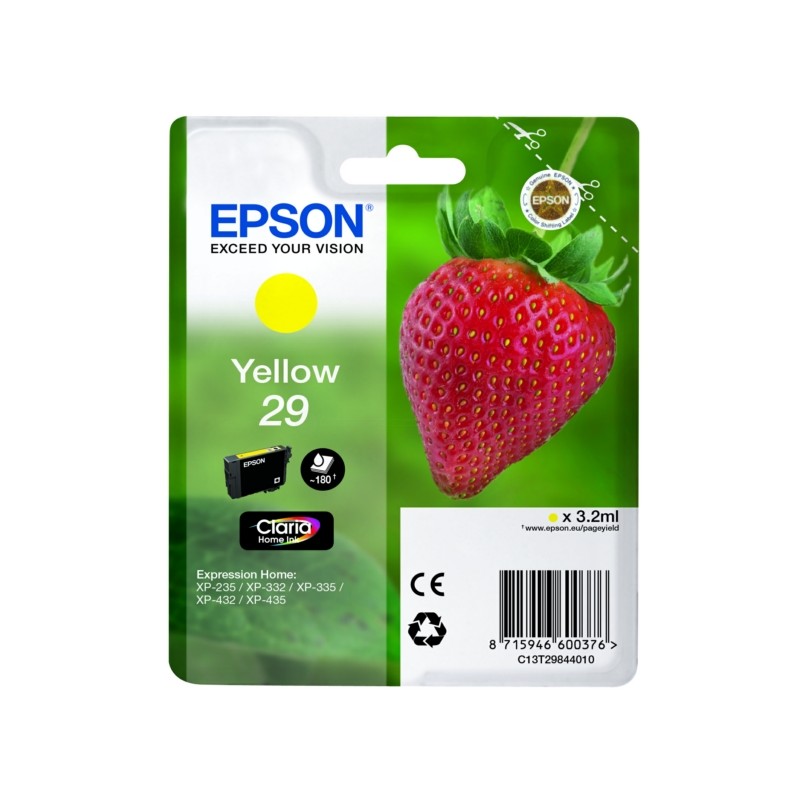 Epson (29) Original Ink cartridge yellow (C13T29844012) Epson (29) Original Ink cartridge yellow (C13T29844012)