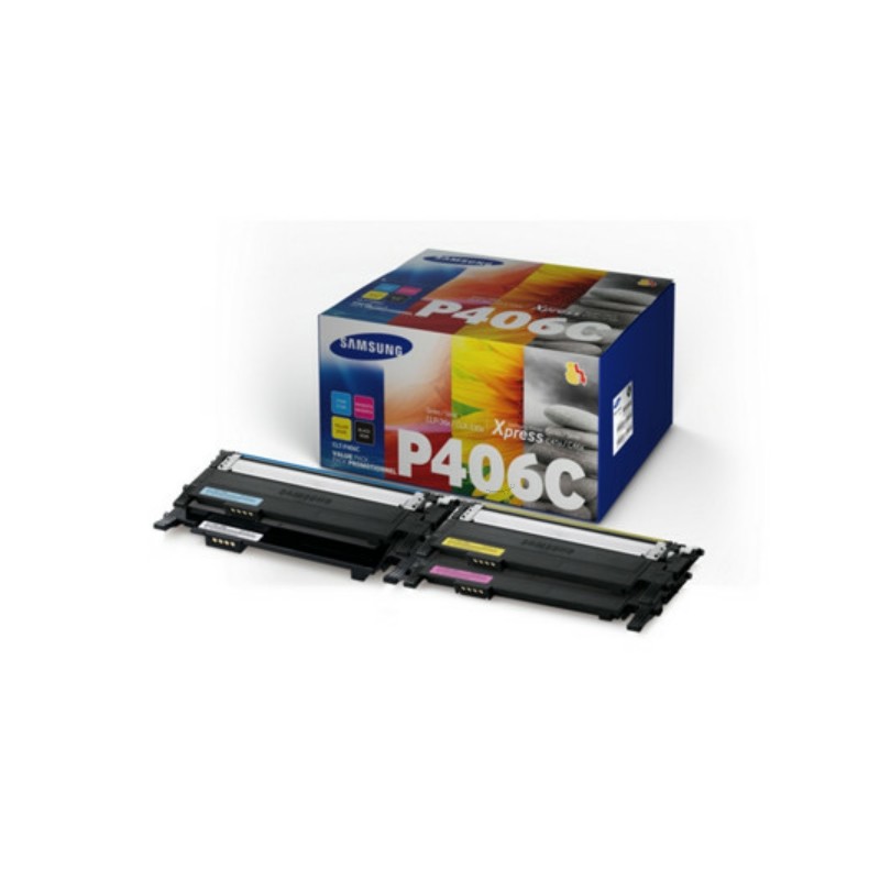 Samsung (CLT-P406C) Original Toner Value-Kit (Bk,C,M,Y) (SU375A) Samsung (CLT-P406C) Original Toner Value-Kit (Bk,C,M,Y) (SU375A)