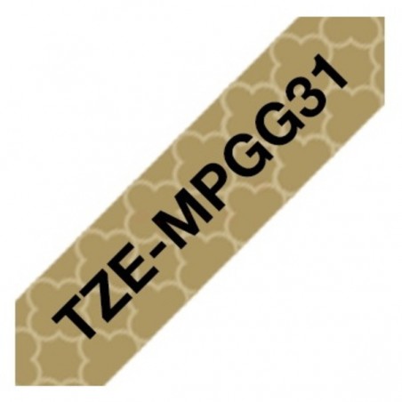 Brother Original DirectLabel black on gold Laminat (TZ-EMPGG31)