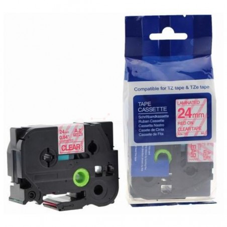 Brother  (TZE152) Compatible DirectLabel red on Transparent Laminat(12910152)