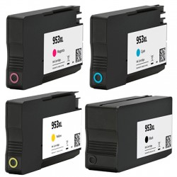 HP  (953XL) Compatible Ink Cartridges Multipack Bk,C,M,Y