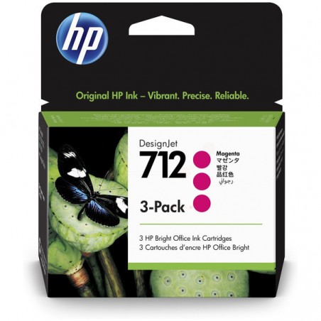 HP  (712) Original Ink cartridge magenta multi pack (3ED78A)