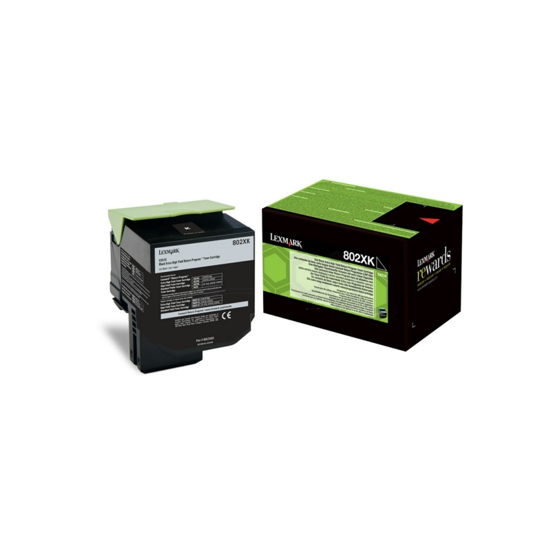 Lexmark (802XK) Original Toner-kit black extra High-Capacity return program (80C2XK0) Lexmark (802XK) Original Toner-kit black extra High-Capacity return program (80C2XK0)