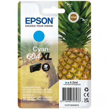 Epson  (604XL) Original Ink cartridge cyan high-capacity (C13T10H24010)