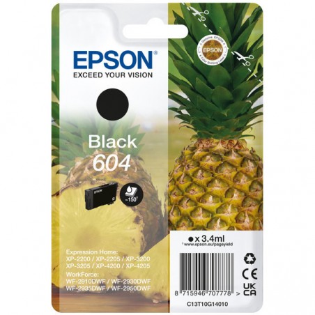 Epson  (604) Original Ink cartridge black (C13T10G14010)