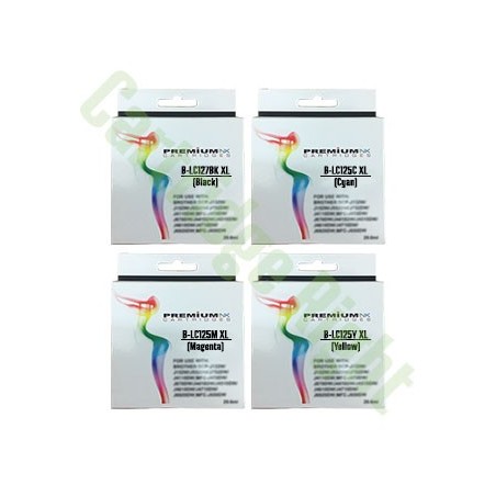 Brother Compatible Ink cartridge multi pack Bk,C,M,Y (LC-129,125 XLVALBPDR)