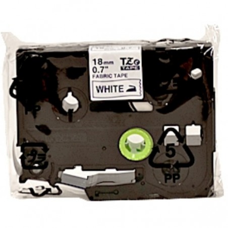 Brother Original DirectLabel Tape for ironing blue on white (TZE-FA4B)