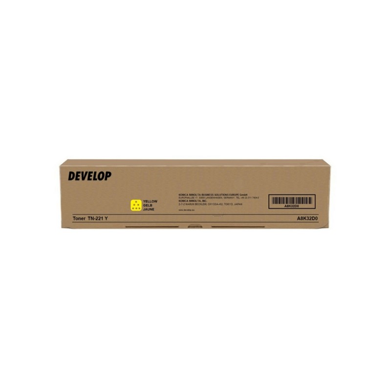 Develop (TN-221 Y) Original Toner yellow (A8K32D0) Develop (TN-221 Y) Original Toner yellow (A8K32D0)