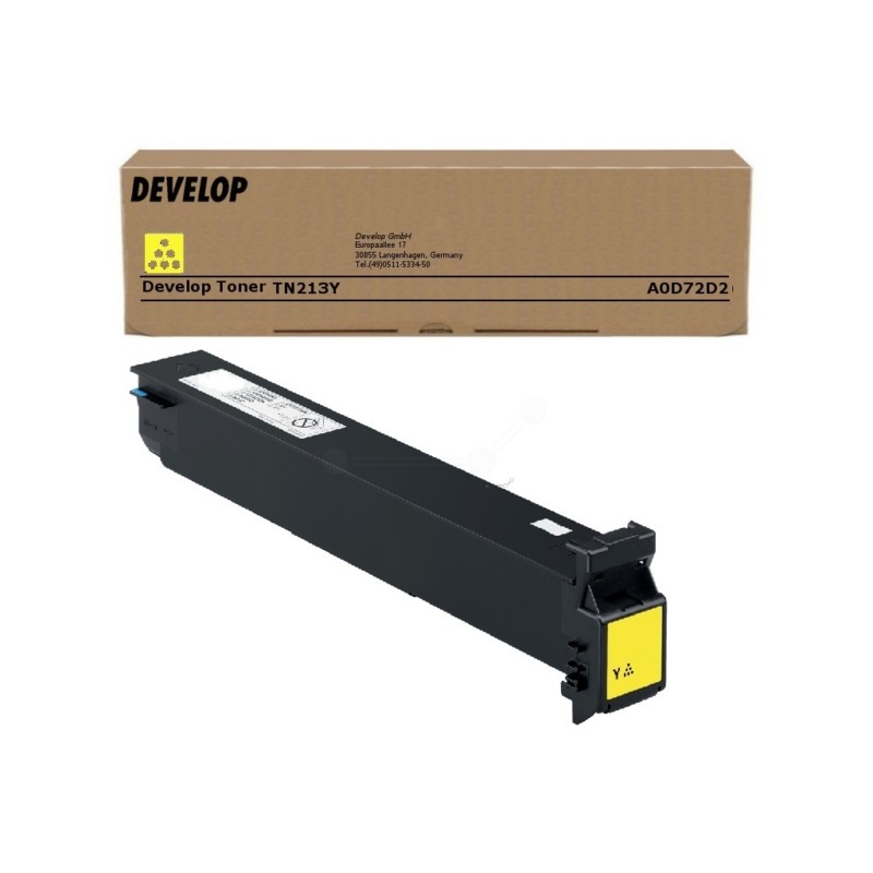 Develop (TN-213 Y) Original Toner yellow (A0D72D2) Develop (TN-213 Y) Original Toner yellow (A0D72D2)