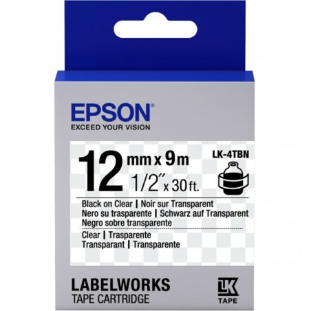 Epson  (LK-4TBN) Original Ribbon black on Transparent (C53S654012)