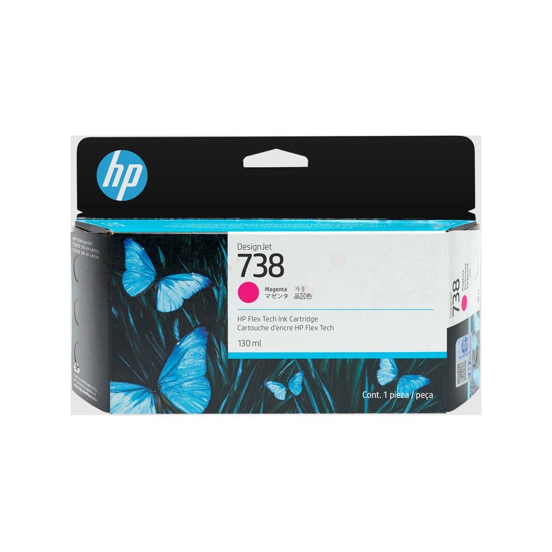 HP (738) Original Ink cartridge magenta (498N6A) HP (738) Original Ink cartridge magenta (498N6A)