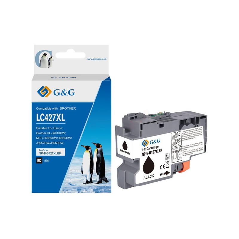 Brother (LC427XLBK) Compatible Ink cartridge black(11514431) Brother (LC427XLBK) Compatible Ink cartridge black(11514431)