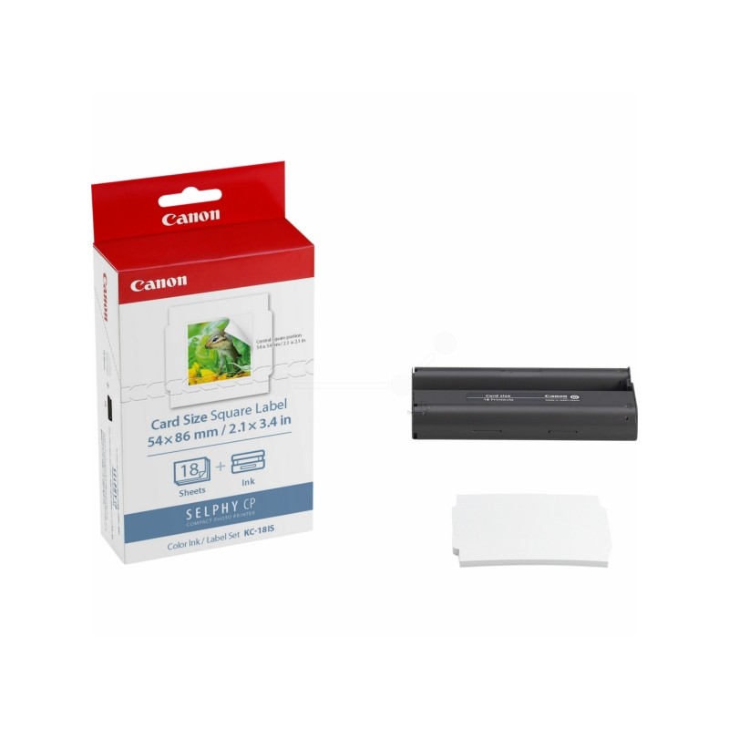 Canon (KC-18 IS) Original Photo cartridge color + Sticker paper 54mm x 86mm (7429B001) Canon (KC-18 IS) Original Photo cartridge color + Sticker paper 54mm x 86mm (7429B001)