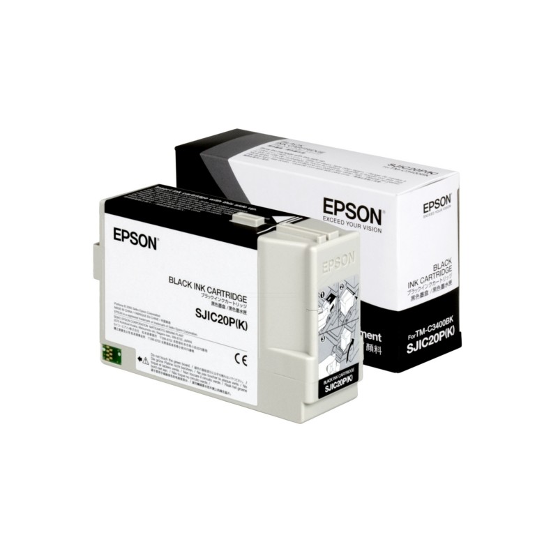Epson (SJIC-20-P-(K)) Original Ink cartridge black (C33S020490) Epson (SJIC-20-P-(K)) Original Ink cartridge black (C33S020490)