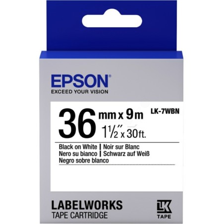 Epson  (LK-7WBN) Original DirectLabel-etikettes black on white (C53S657006)