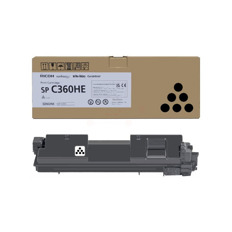 Lanier (SPC360HE) Original Toner-kit black high-capacity (408184) Lanier (SPC360HE) Original Toner-kit black high-capacity (408184)