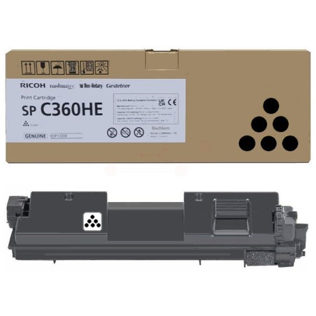 Lanier  (SPC360HE) Original Toner-kit black high-capacity (408184)